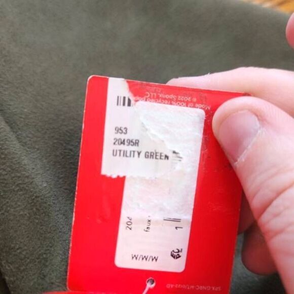 NWT Spanx Faux Suede Column Dress in utility green sz Medium - Picture 4 of 6